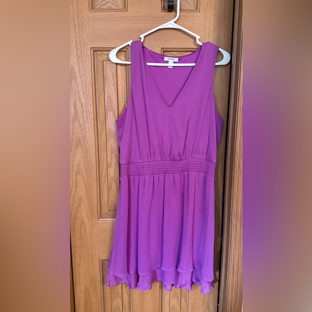 Nine West Purple Sleeveless Dress